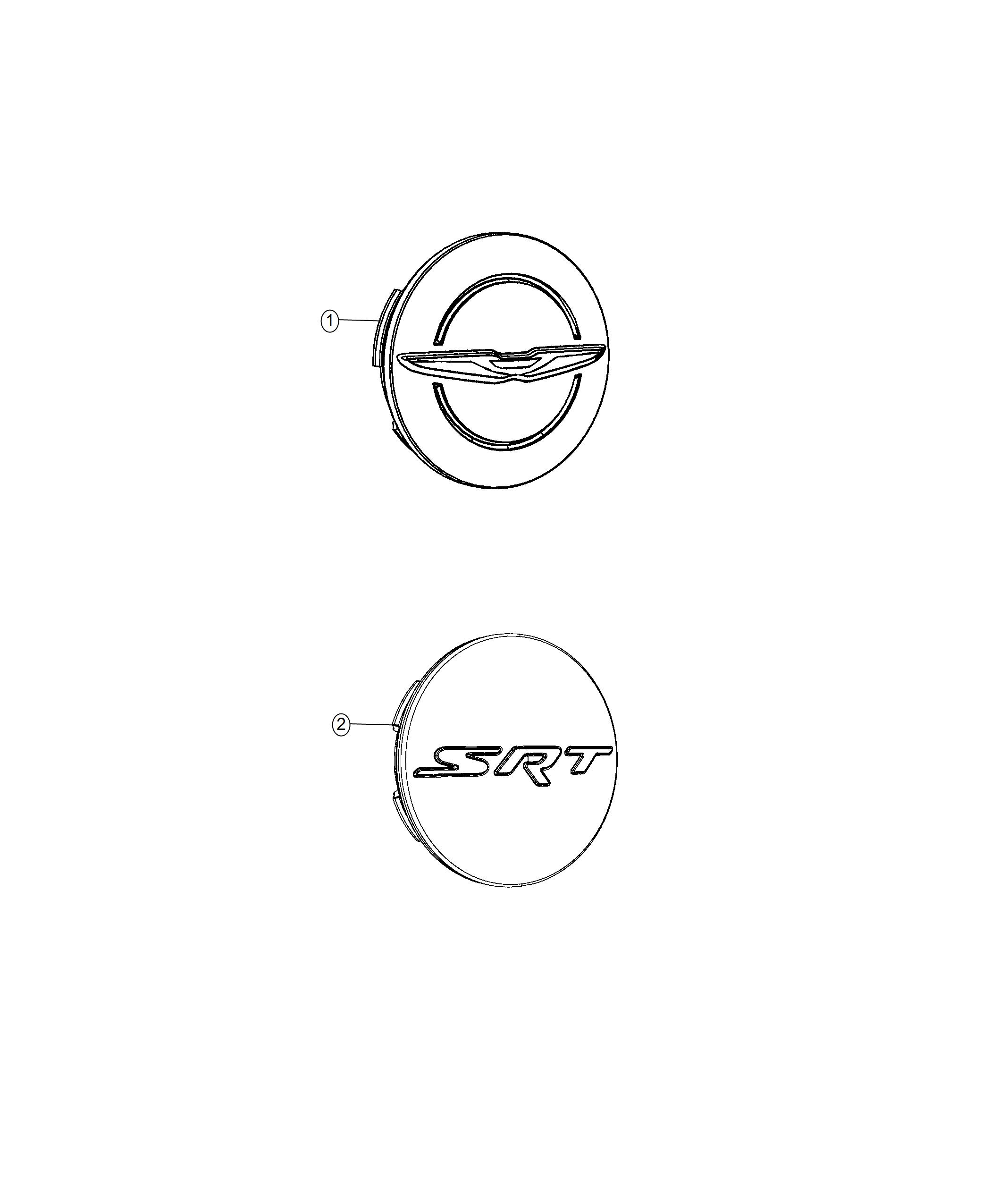 Diagram Wheel Covers and Center Caps. for your Chrysler 300  