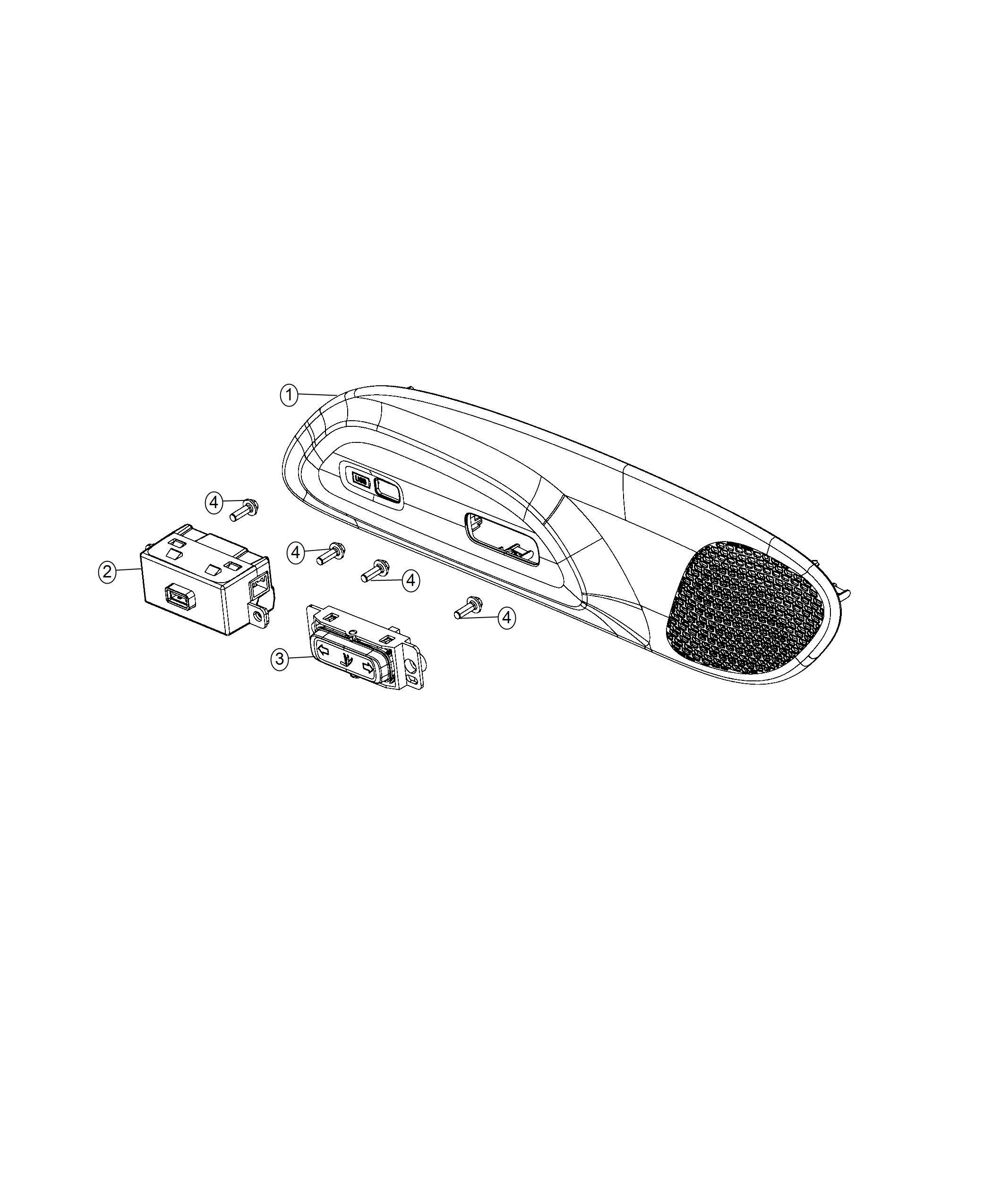 Diagram Module, Rear Bolster USB. for your Chrysler