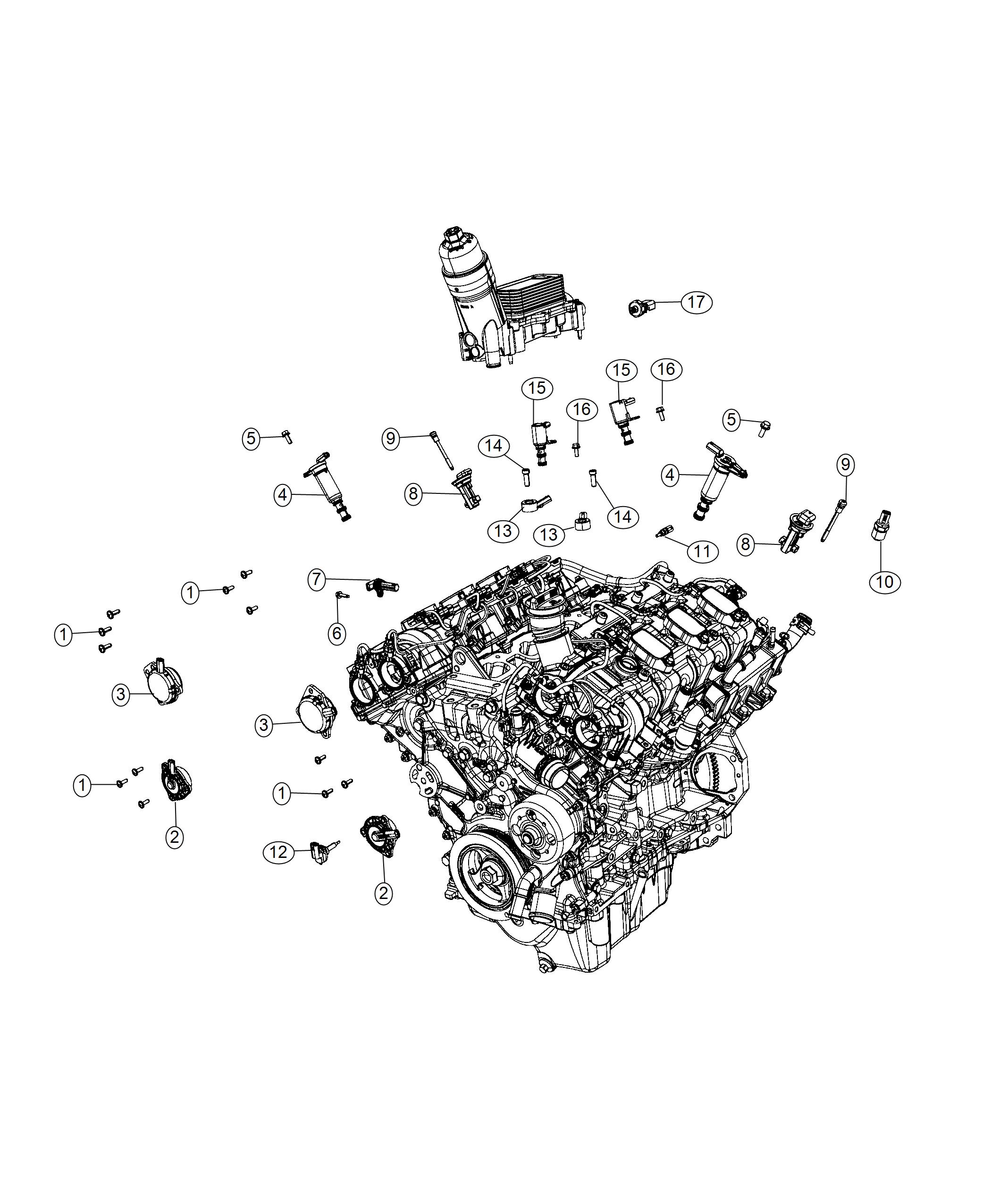 Diagram Sensors, Engine. for your Chrysler