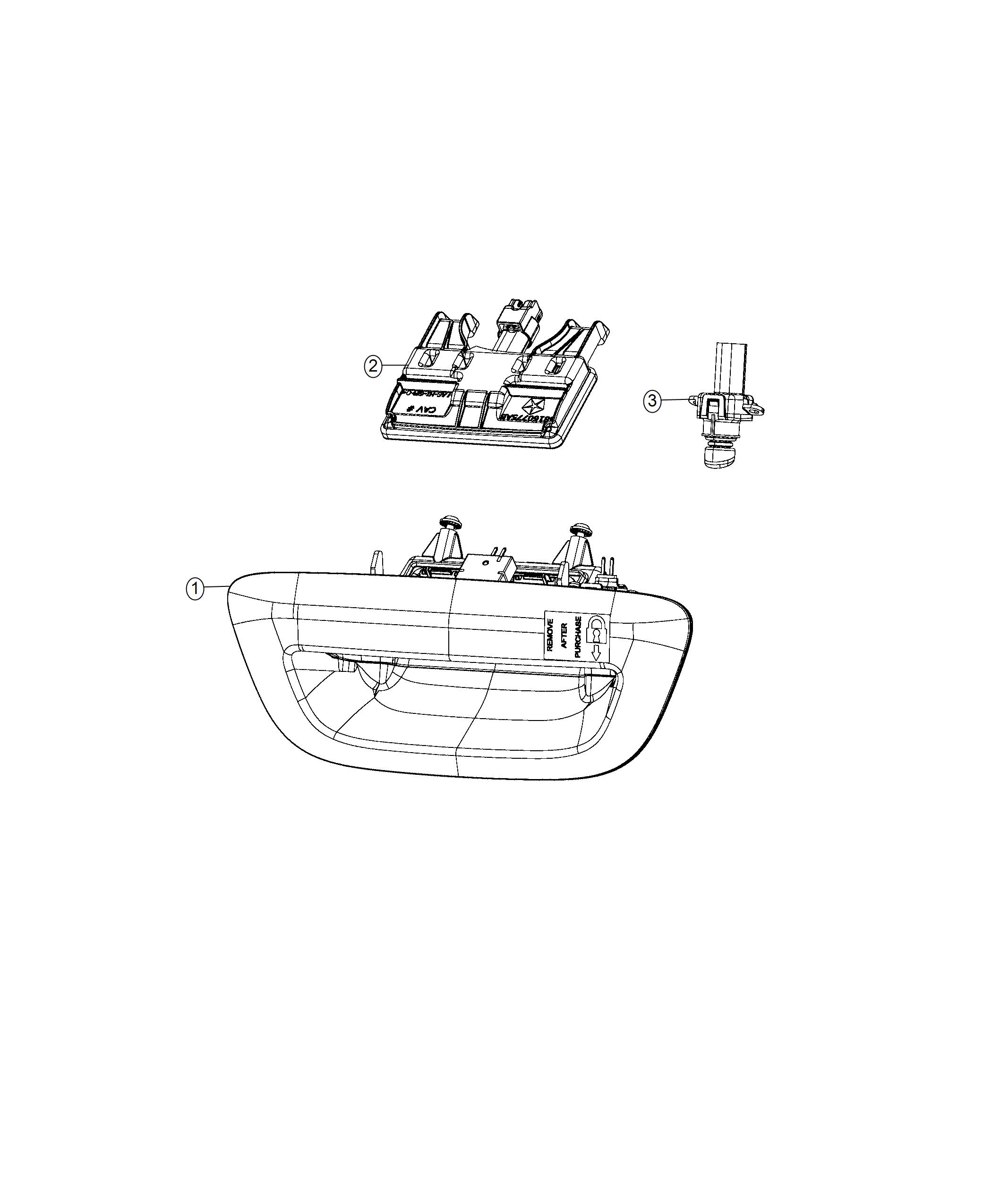 Diagram Switch, Outside Liftgate Door Handle. for your Chrysler