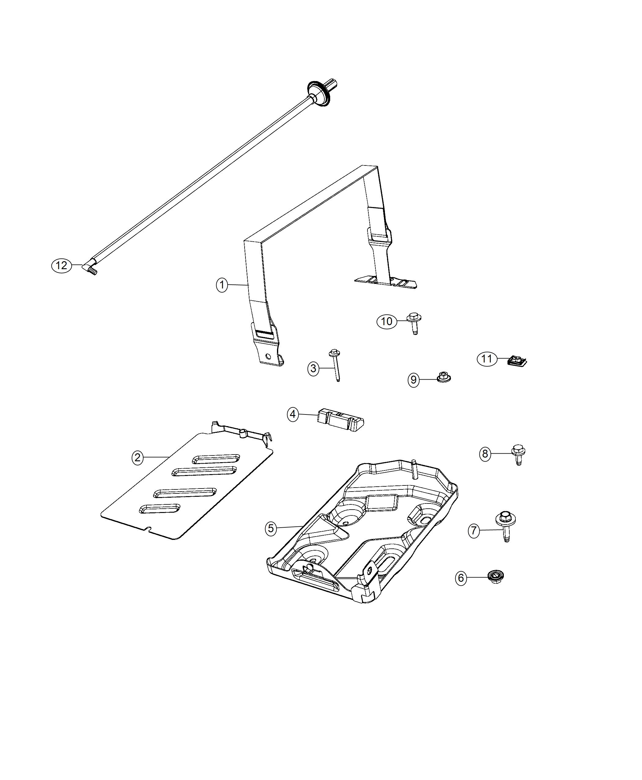 Tray, Battery. Diagram