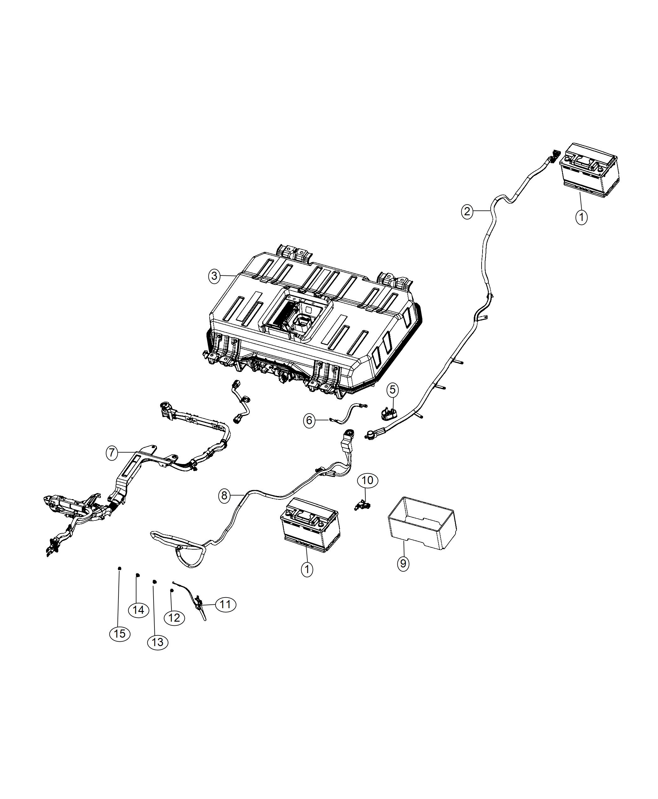 Diagram Wiring, Battery. for your 2004 Chrysler 300 M  