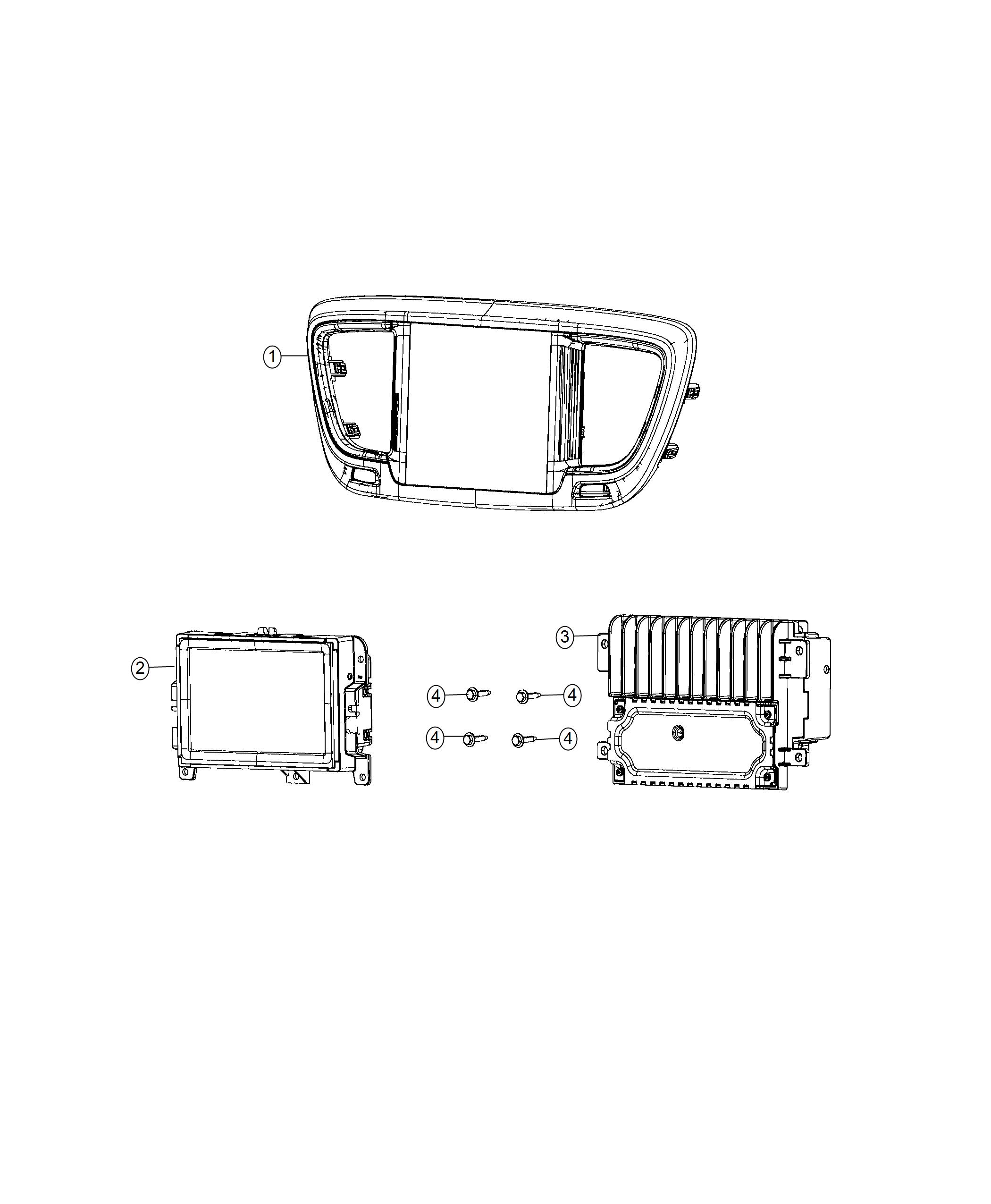 Unit, Radio and Multi Media Control. Diagram