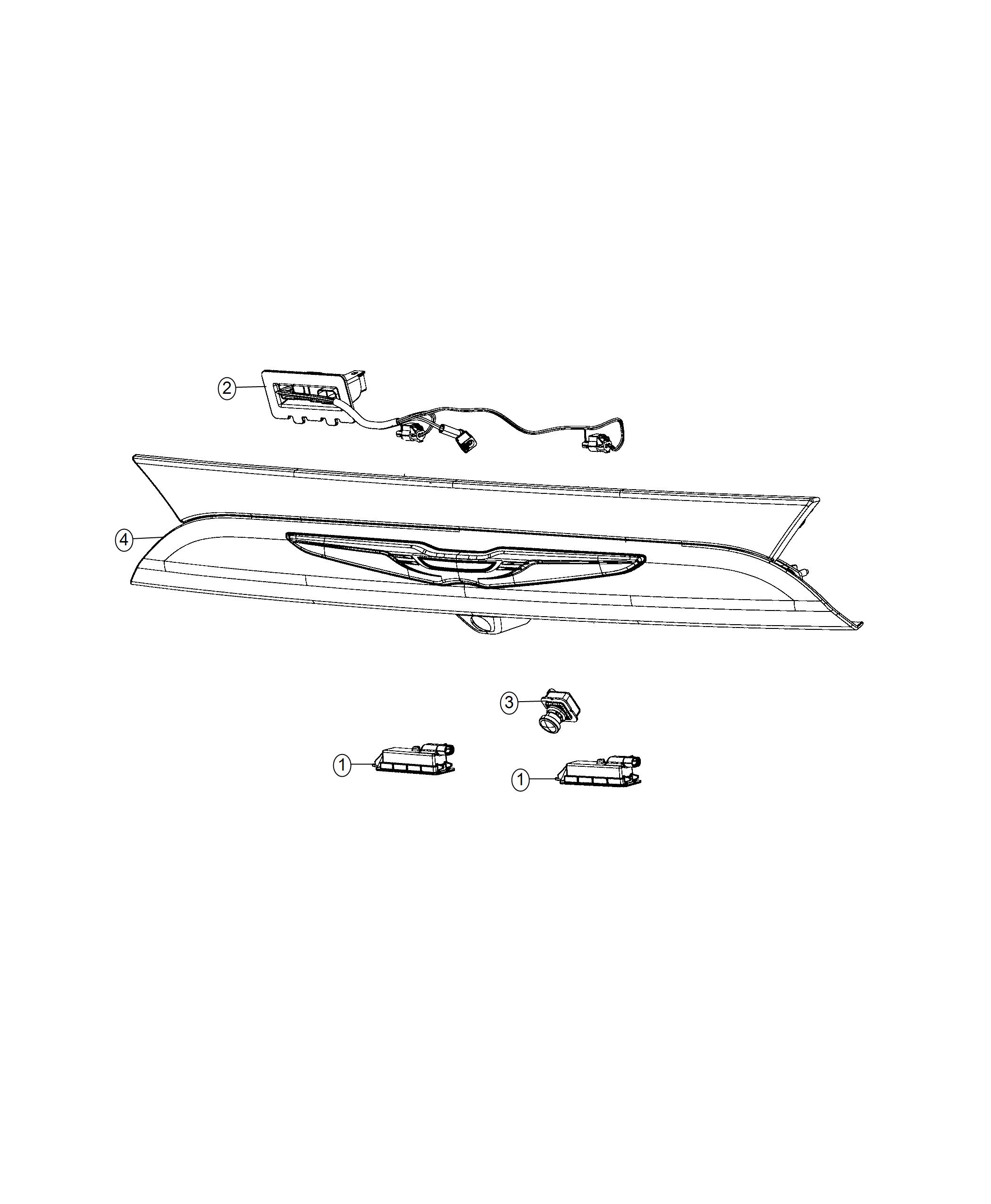 Diagram Camera, Rear Facing. for your 2003 Chrysler 300  M 