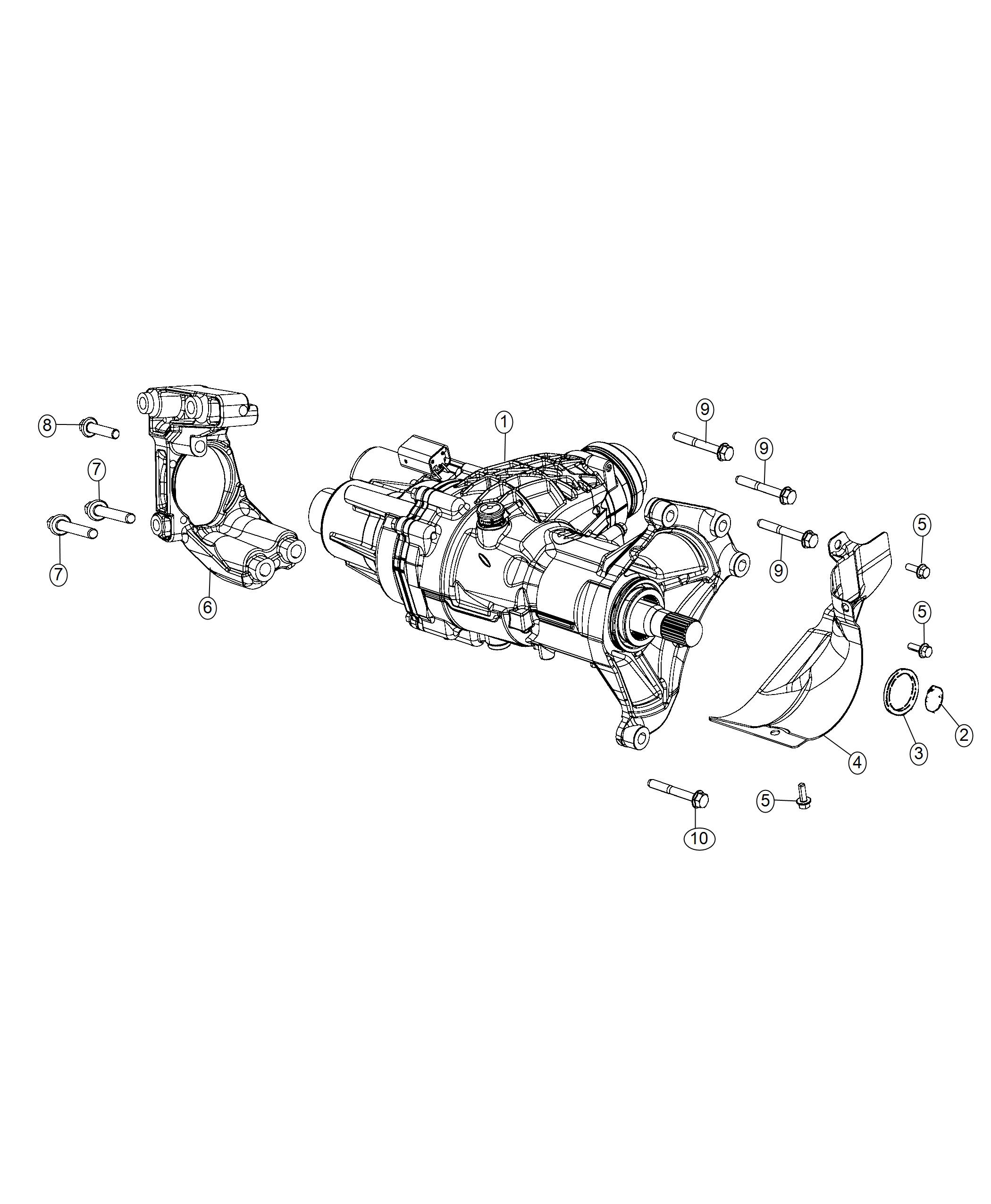 Diagram Assembly, Power Transfer Unit, [2.4L I4 MultiAir Engine w/ ESS], [2.4L I4 MultiAir Engine], [6-Speed C635 Manual Transmission]. for your Jeep Compass  