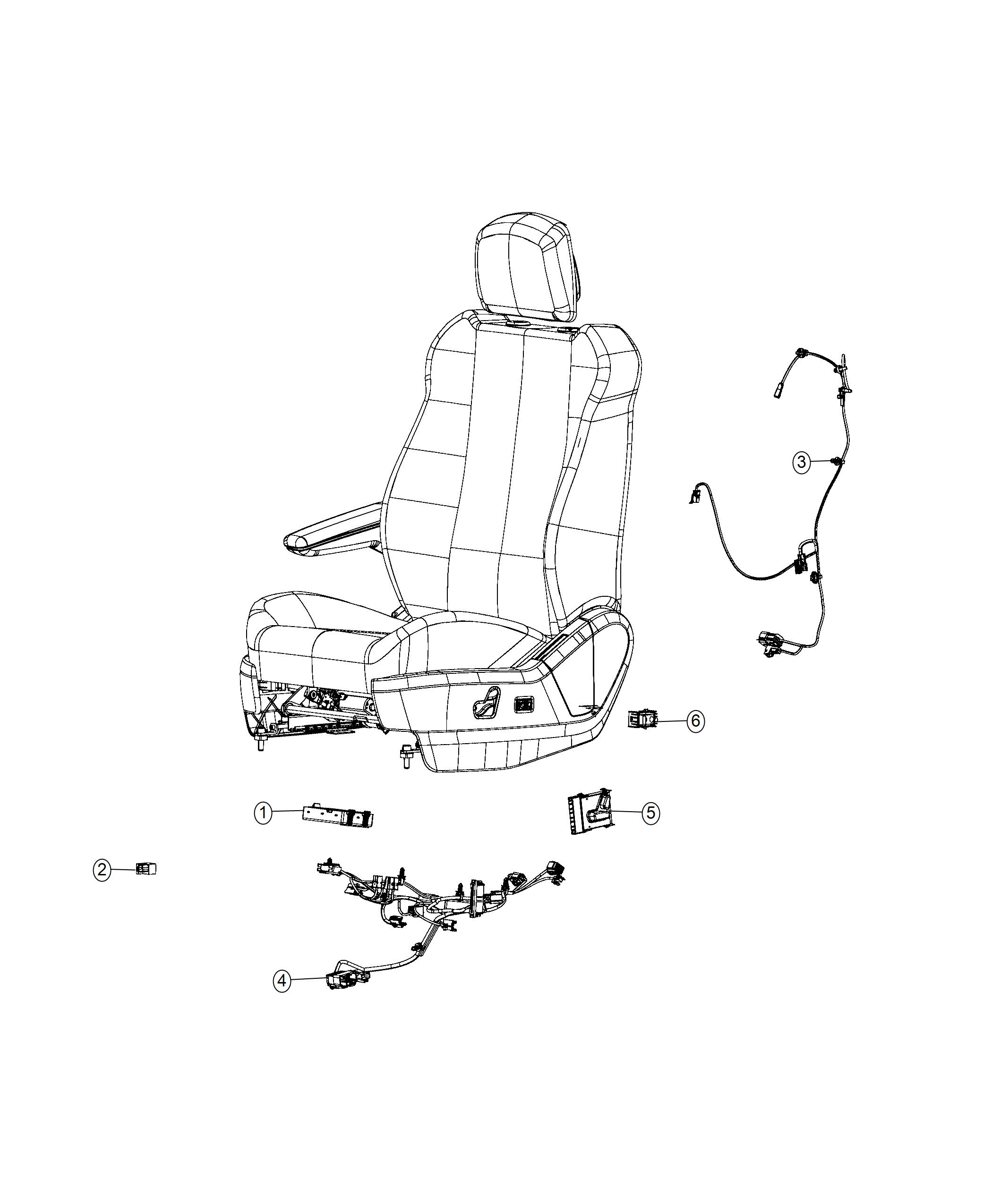 Diagram Wiring, Driver Seat. for your Dodge