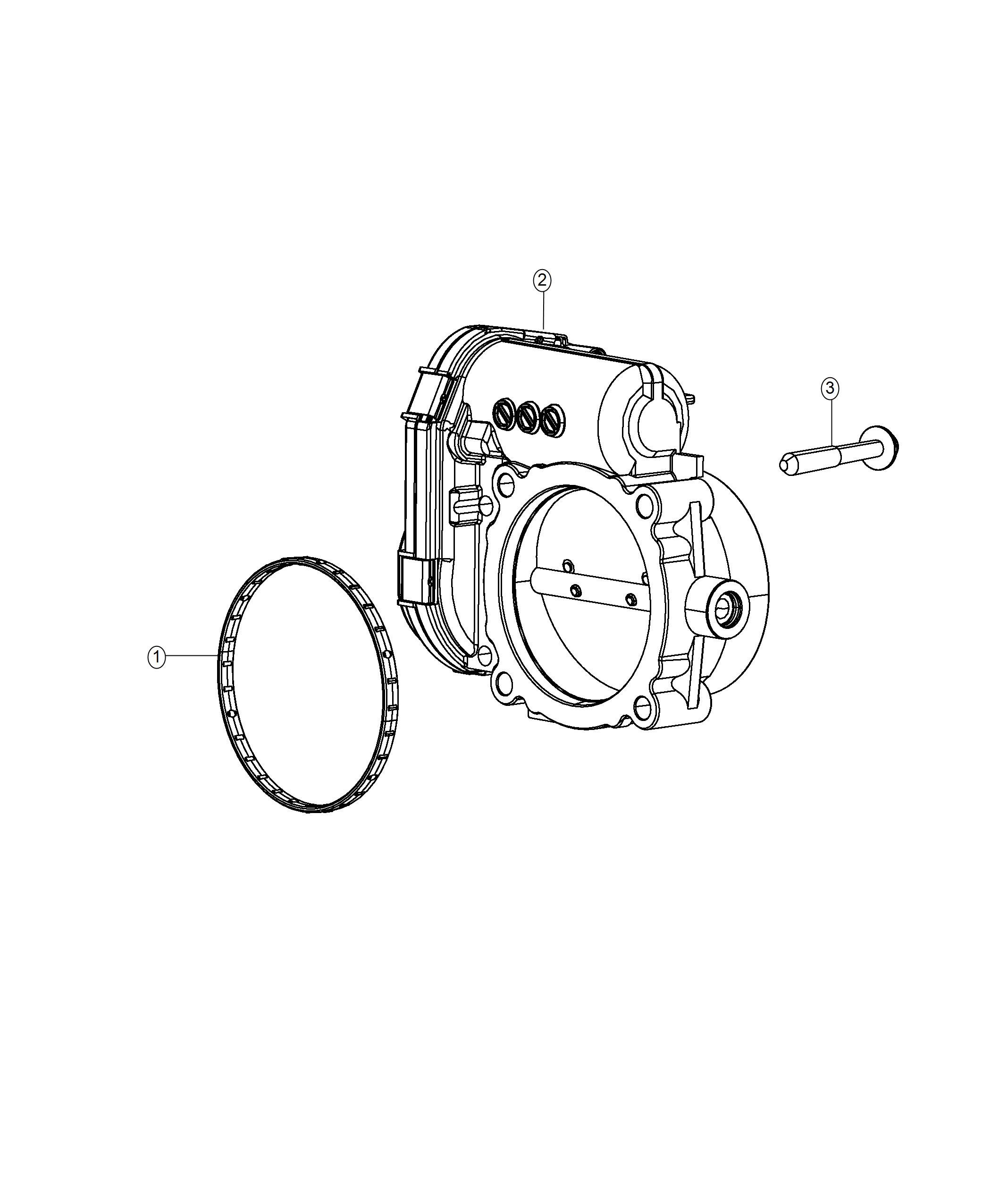 Diagram Throttle Body 3.6L [3.6L V6 24V VVT ENGINE UPG I W/ESS], [ERF], [3.6L V6 Hybrid Engine]. for your Chrysler Pacifica  