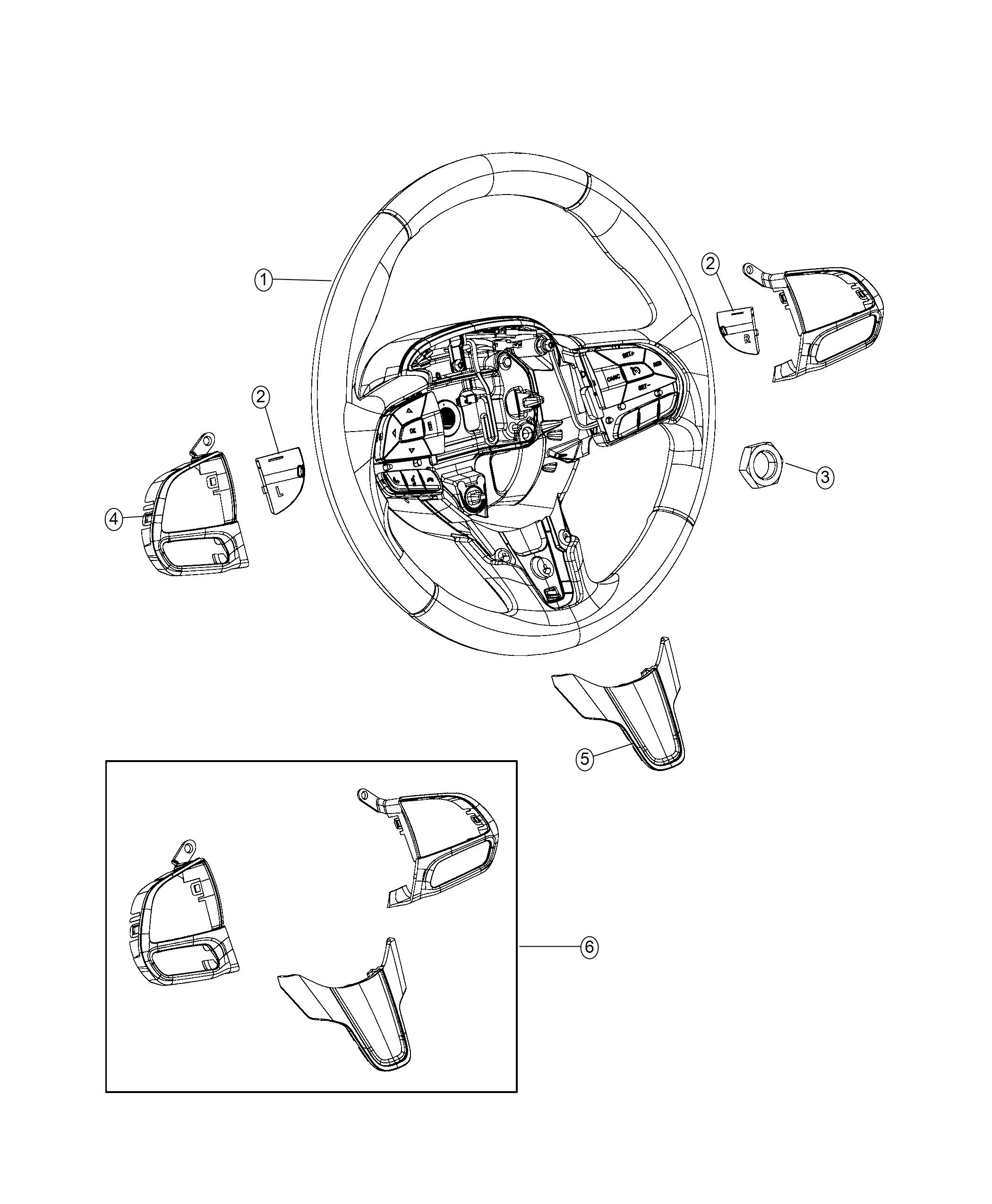 Diagram Steering Wheel Assembly. for your Chrysler