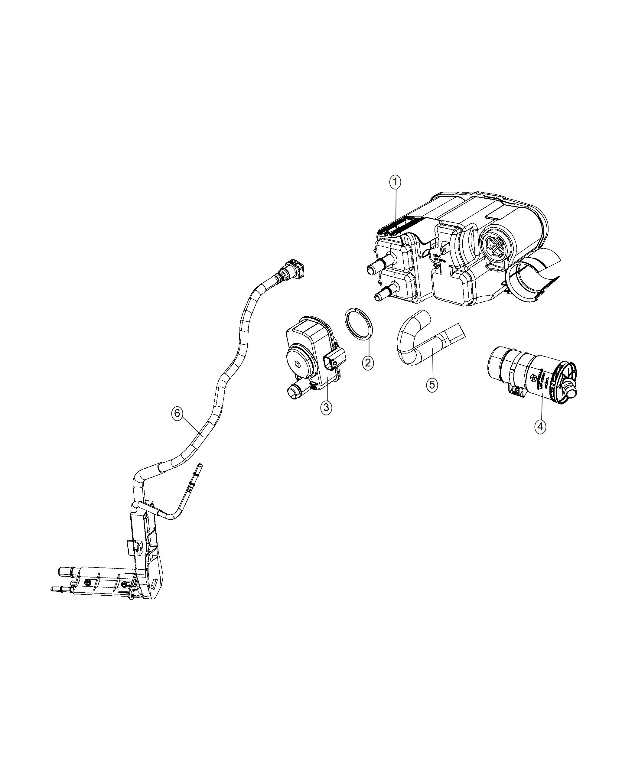 Diagram Vapor Canister [3.6L V6 24V VVT Engine Upg I w/ESS], [ERF]. for your 2017 Chrysler Pacifica   