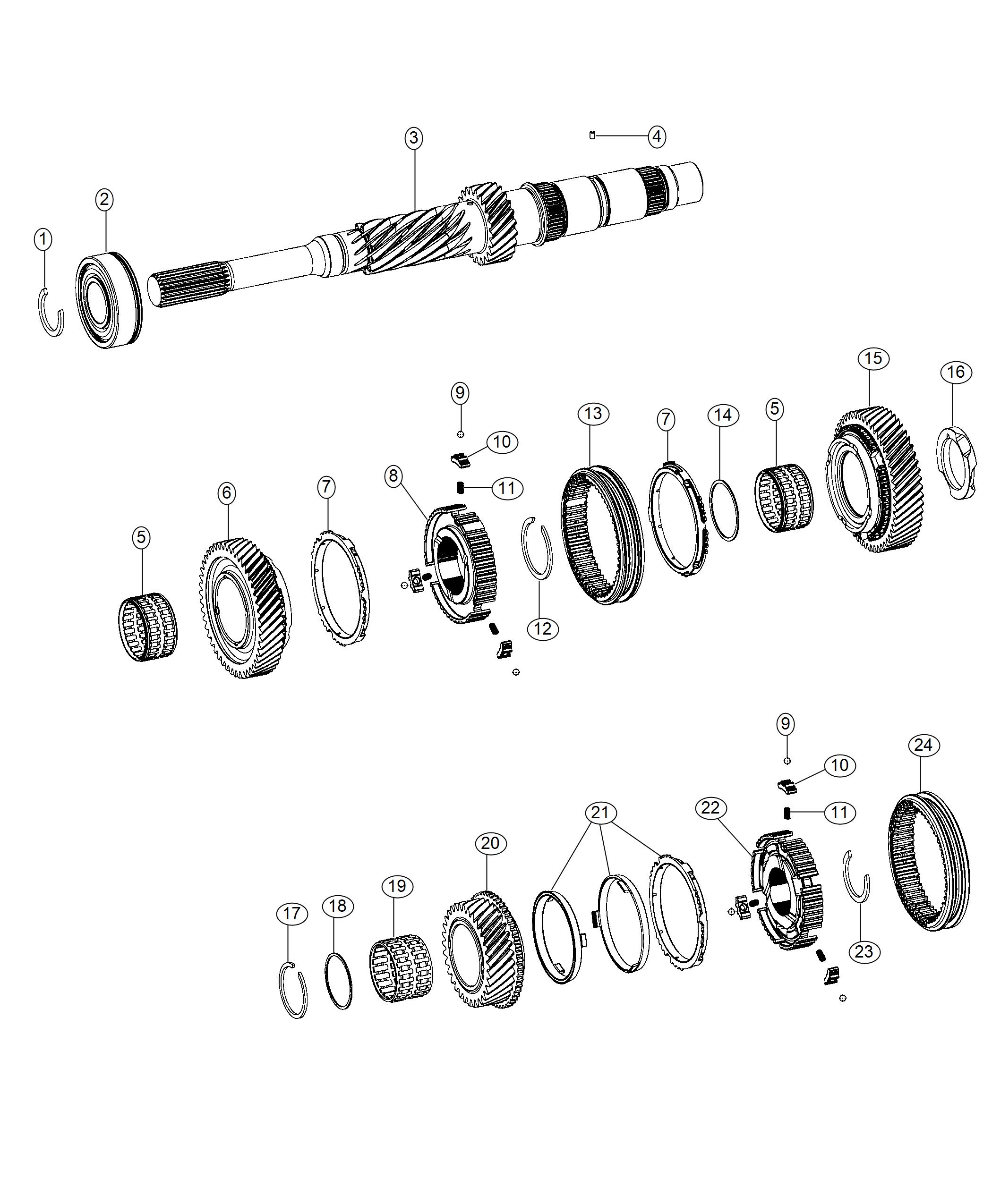 Diagram Input Shaft. for your Jeep Wrangler  