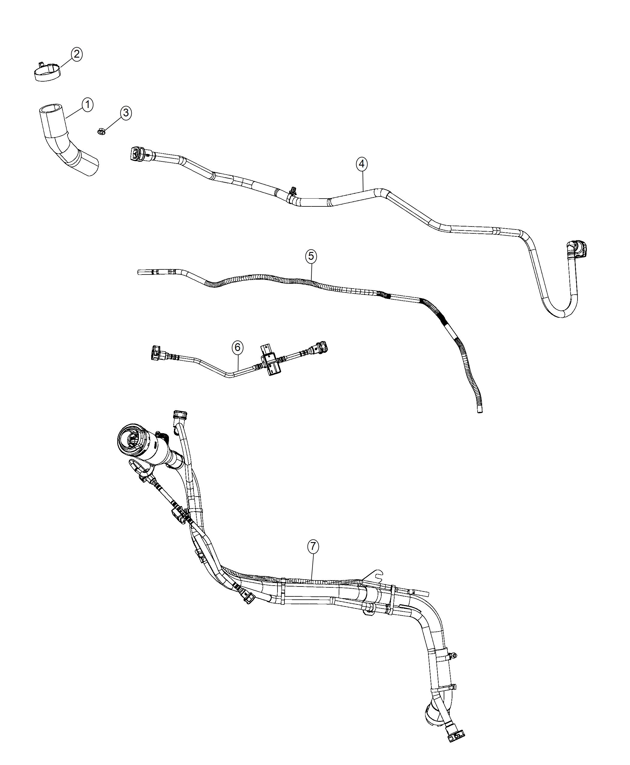 Diagram Fuel Tank Filler Tube 3.6L [3.6L V6 PLUG-IN HYBRID ENGINE]. for your 2002 Chrysler Voyager   