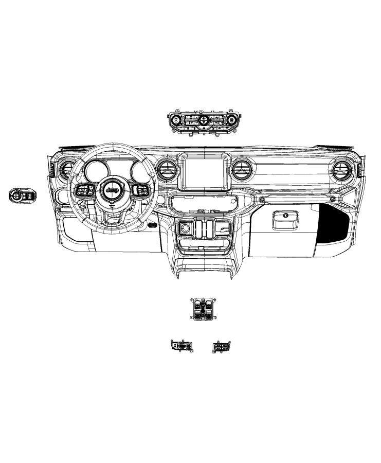 Switches, Instrument Panel. Diagram