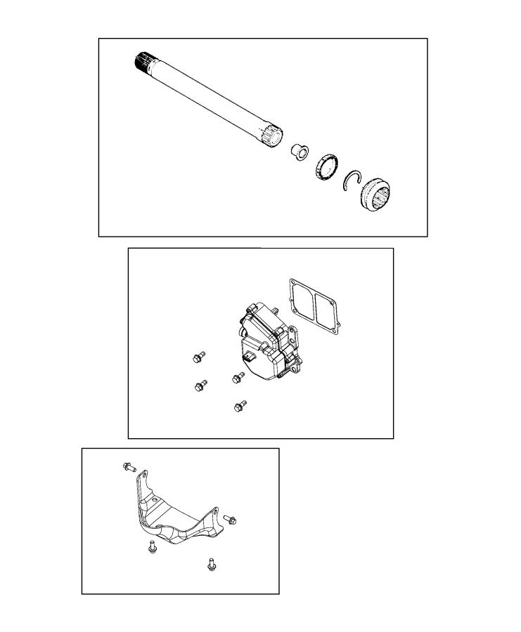 Diagram Disconnect, Axle. for your Jeep Wrangler  