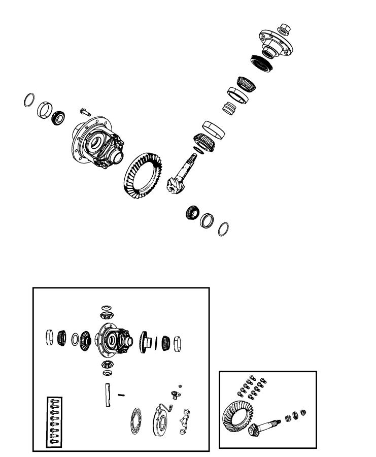 Diagram Differential Assembly. for your 2002 Chrysler 300  M 