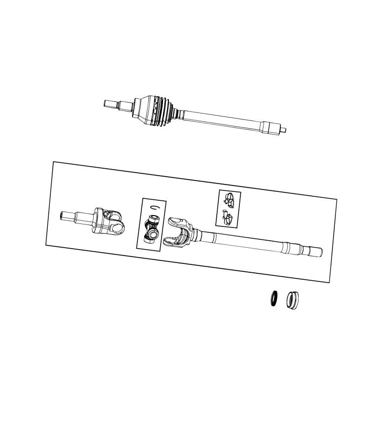 Diagram Shafts, Axle. for your 2000 Chrysler 300  M 