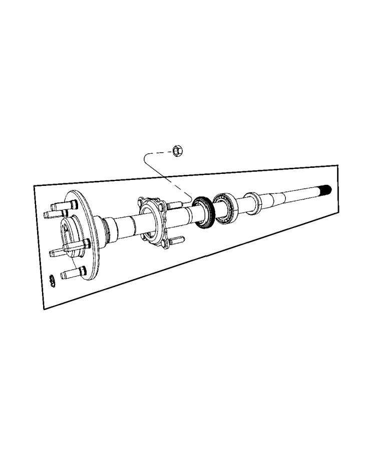 Diagram Shafts, Axle. for your Jeep Wrangler  