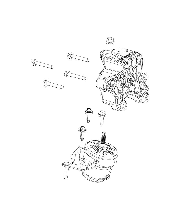 Engine Mounting Right Side 2.0L Direct Injected Turbo. Diagram