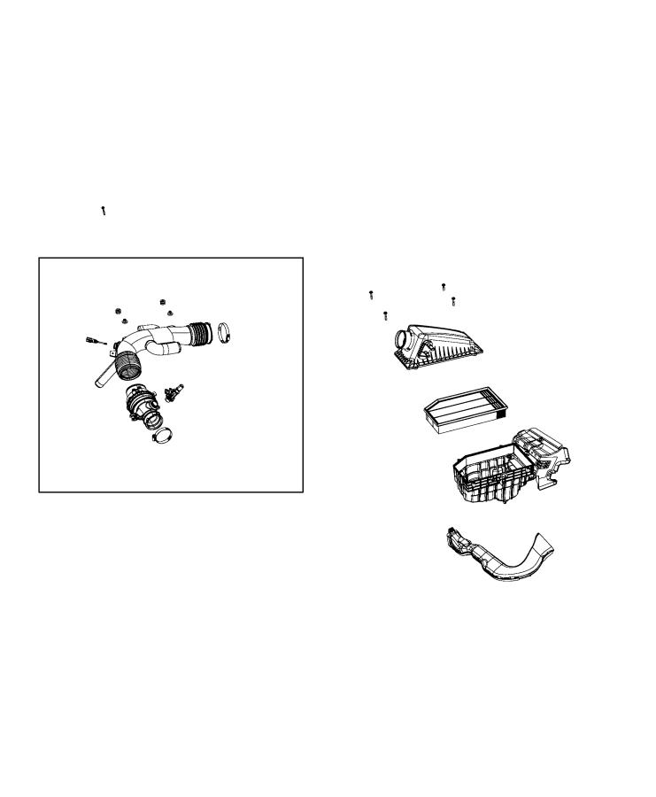 Diagram Air Cleaner 2.0L [2.0L I4 DOHC DI TURBO ENGINE W/ ESS] [2.0L I4 DOHC DI Turbo Engine W/ BSG]. for your Jeep Wrangler  