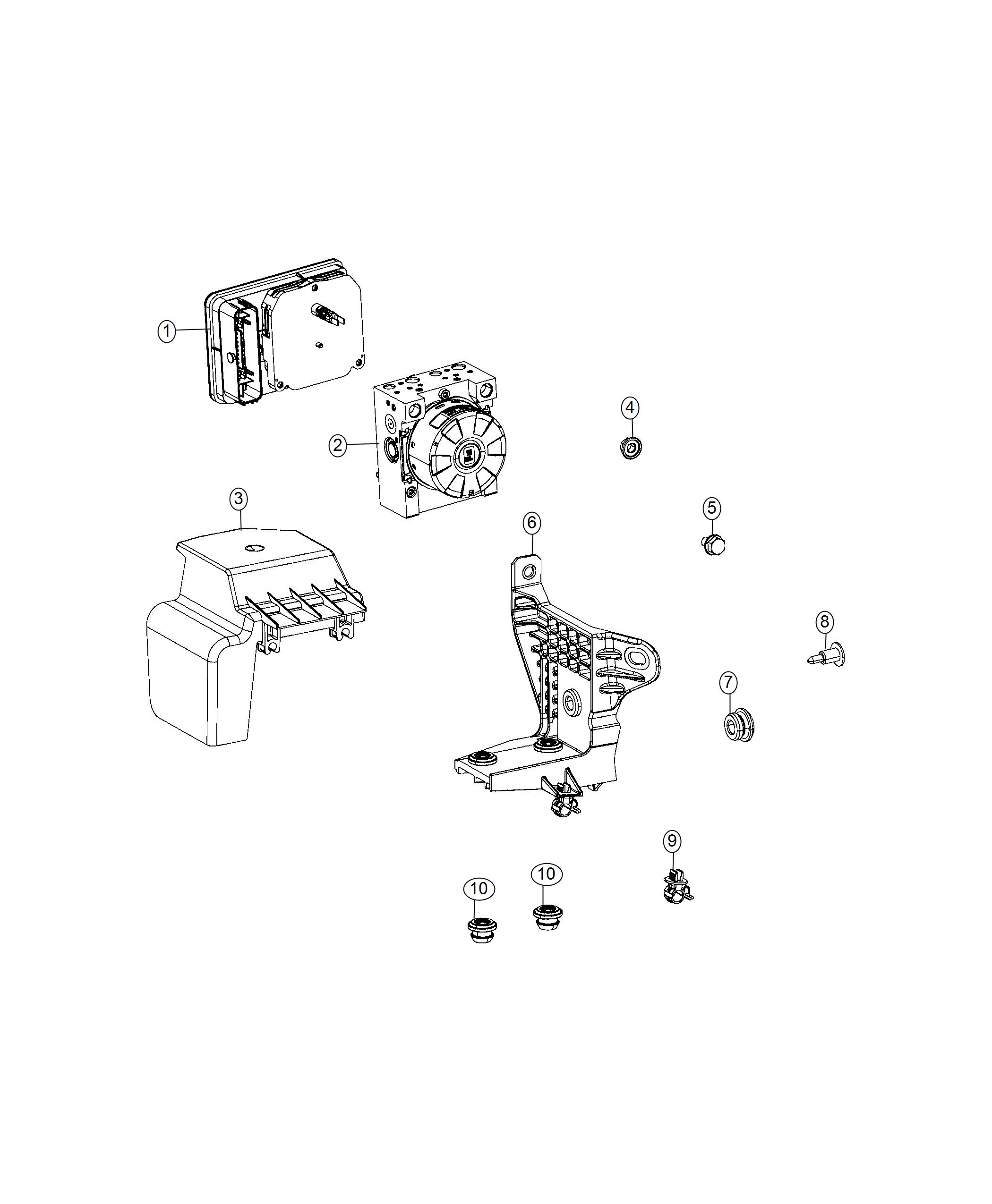 Diagram Hydraulic Control Unit. for your Jeep Compass  