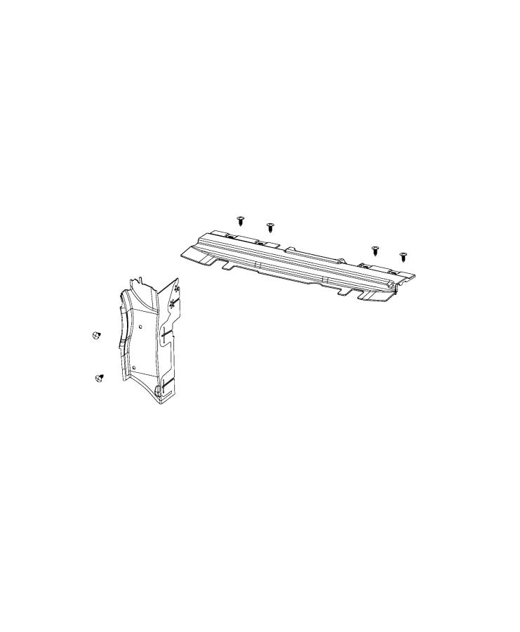 Diagram Radiator Seals and Shields. for your 2006 Jeep Wrangler   