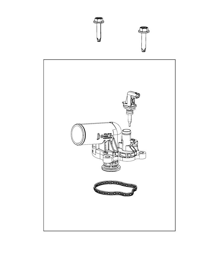 Diagram Thermostat and Related Parts. for your 1999 Chrysler 300  M 