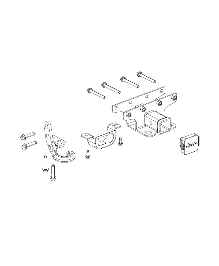 Diagram Tow Hooks and Hitches, Rear. for your Chrysler 300  M