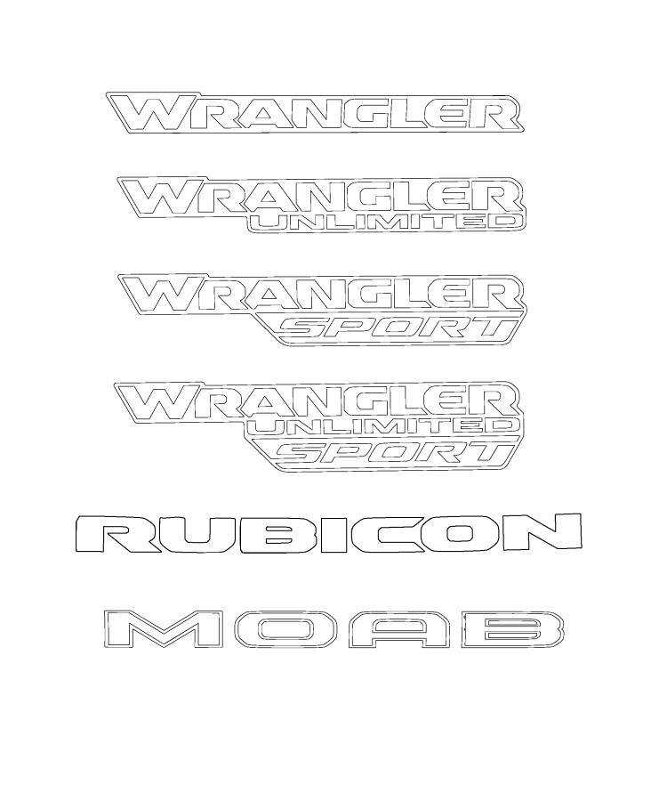 Diagram Decals. for your 2000 Chrysler 300  M 