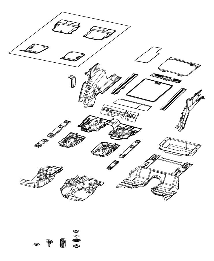 Diagram Carpet And Cargo Area. for your 2000 Chrysler 300  M 