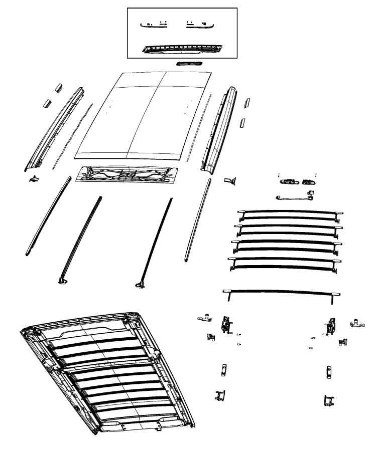 Diagram Sky Slider Convertible Top. for your Jeep Wrangler  