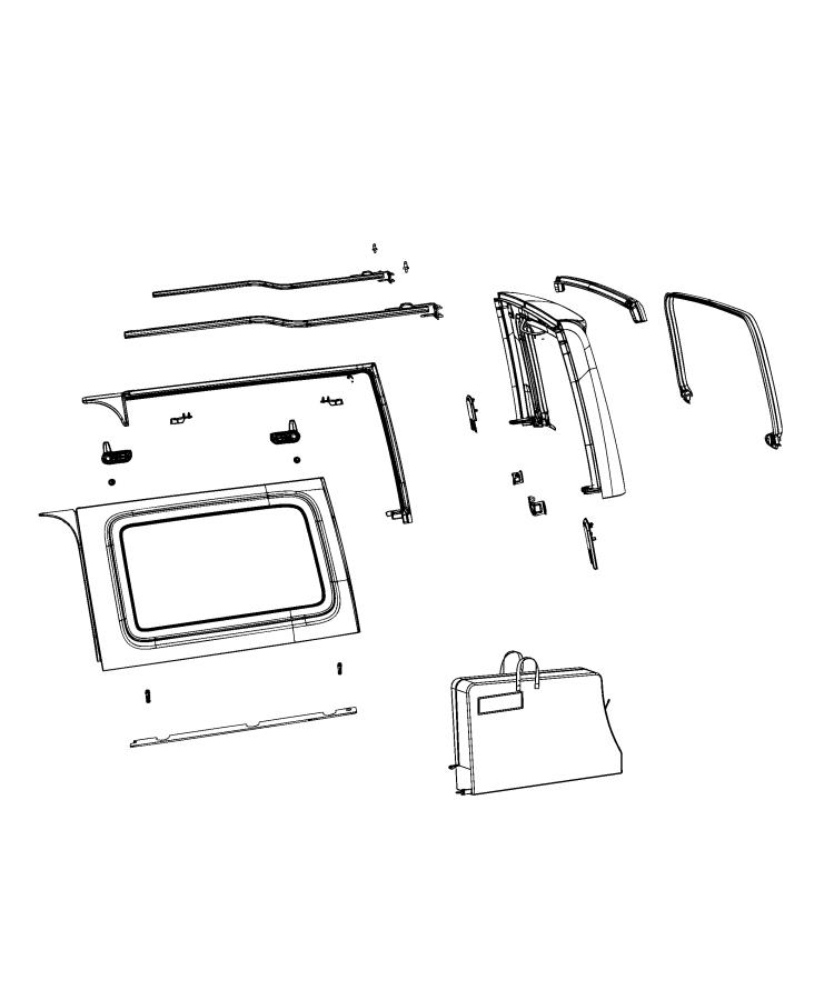 Diagram Sky Slider Quarter and Rear Window. for your Chrysler 300  M