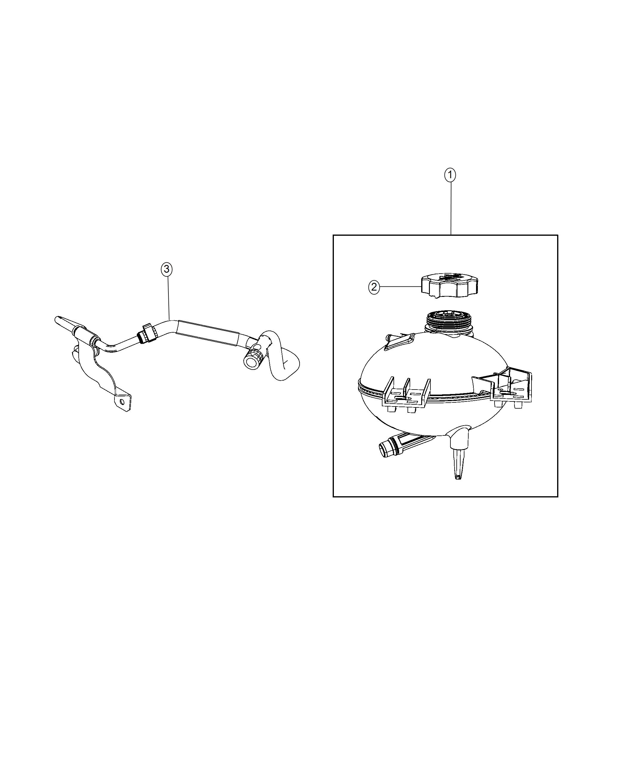 Diagram Coolant Recovery Bottle. for your 2002 Chrysler 300  M 