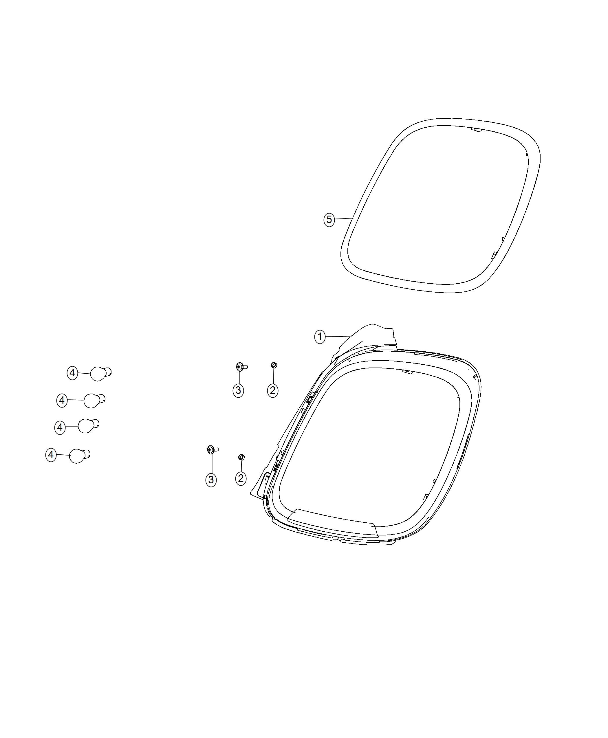 Diagram Lamp, Rear Tail. for your Chrysler 300  M