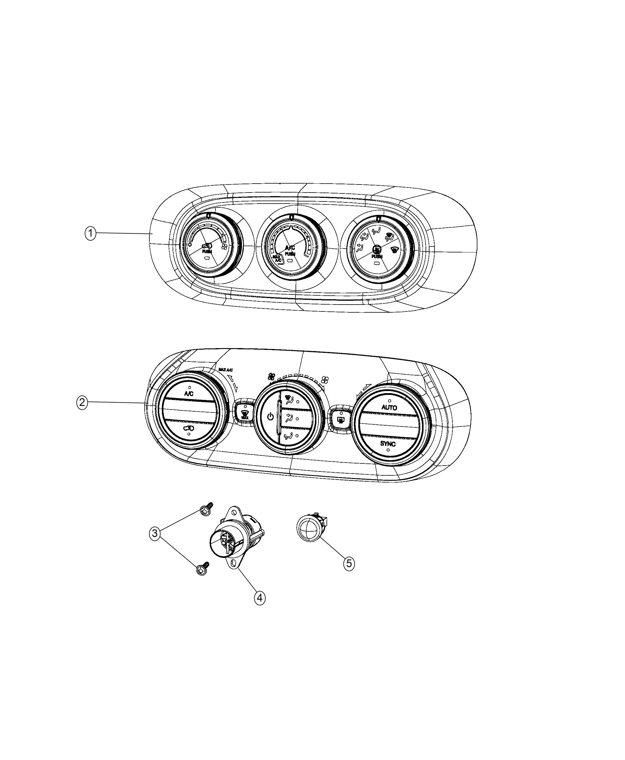 Diagram A/C and Heater Controls. for your Chrysler 300  M