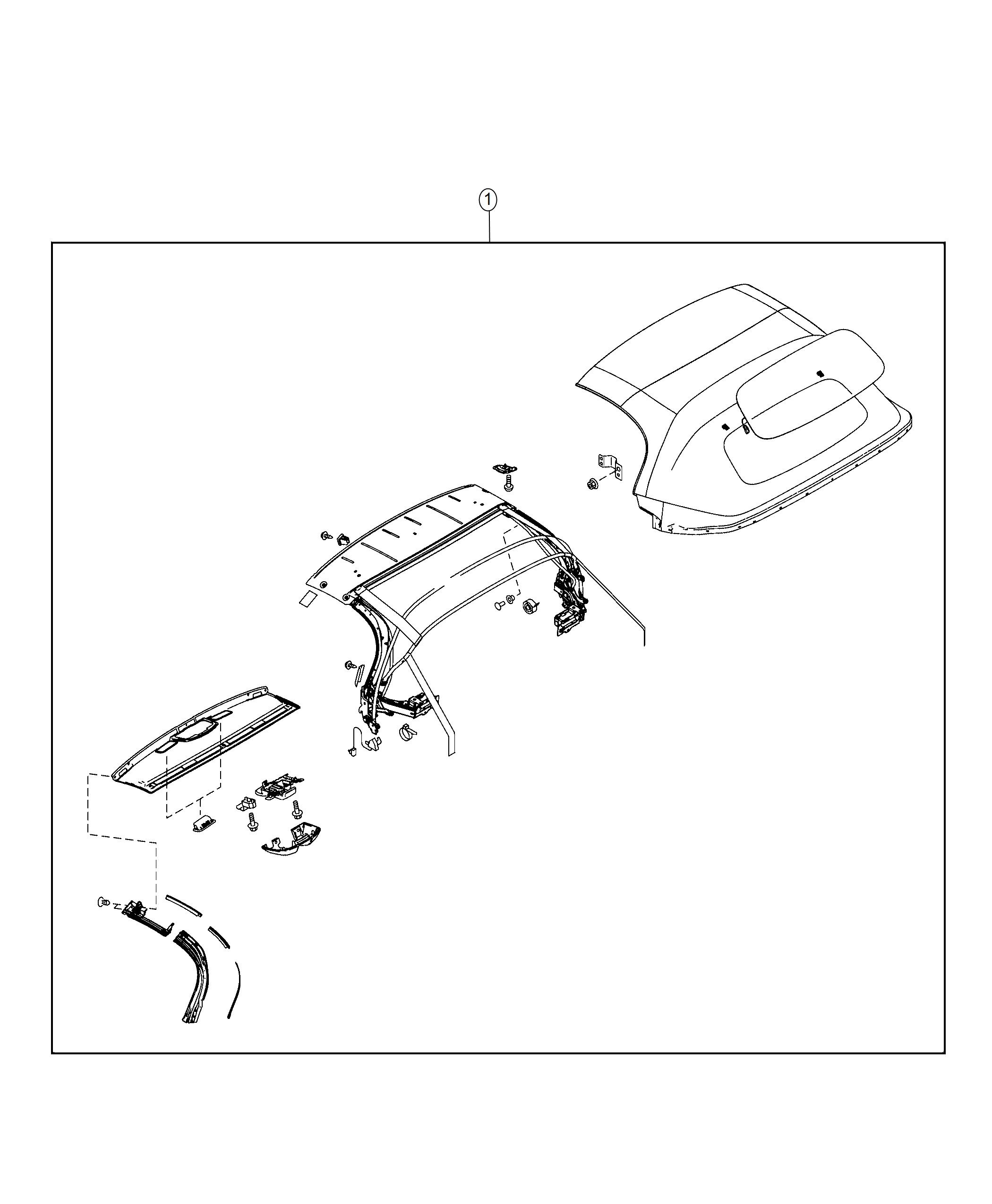 Convertible Top Assembly. Diagram