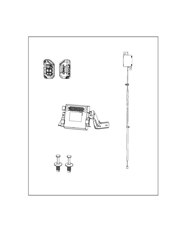 Diagram Remote Start. for your 2019 Jeep Wrangler Unlimited Sport 3.6L V6 M/T 4WD 