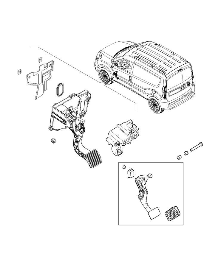 Diagram Pedal. for your Ram ProMaster City  