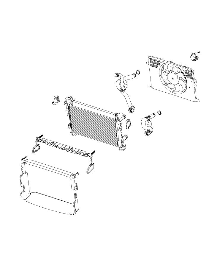 Diagram Radiator and Related Parts. for your 2001 Chrysler 300  M 