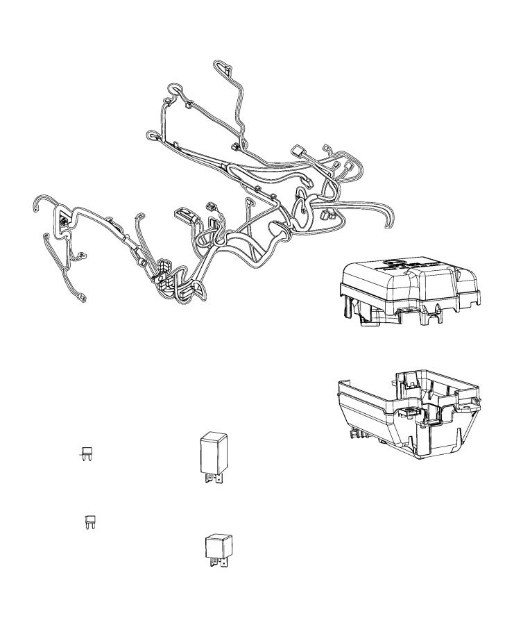 Diagram Wiring, Front End. for your 2017 Ram PROMASTER CITY WAGON   