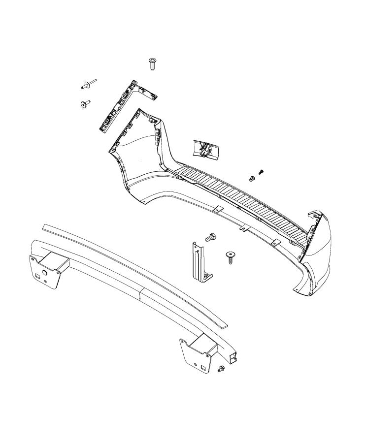 Diagram Rear Bumper, Fascia. for your Ram ProMaster City  