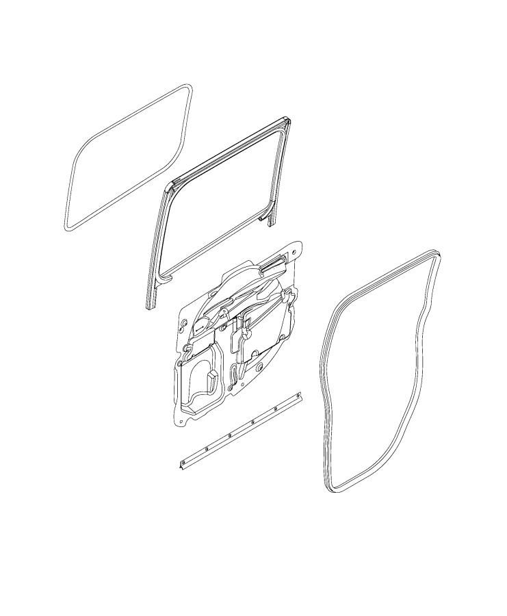 Weatherstrips, Sliding Door. Diagram