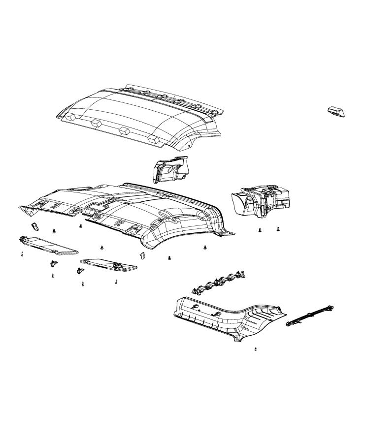 Diagram Headliners. for your 2018 Ram ProMaster City   