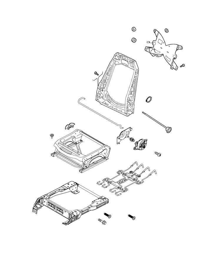 Adjusters And Recliners, Bucket Seat. Diagram