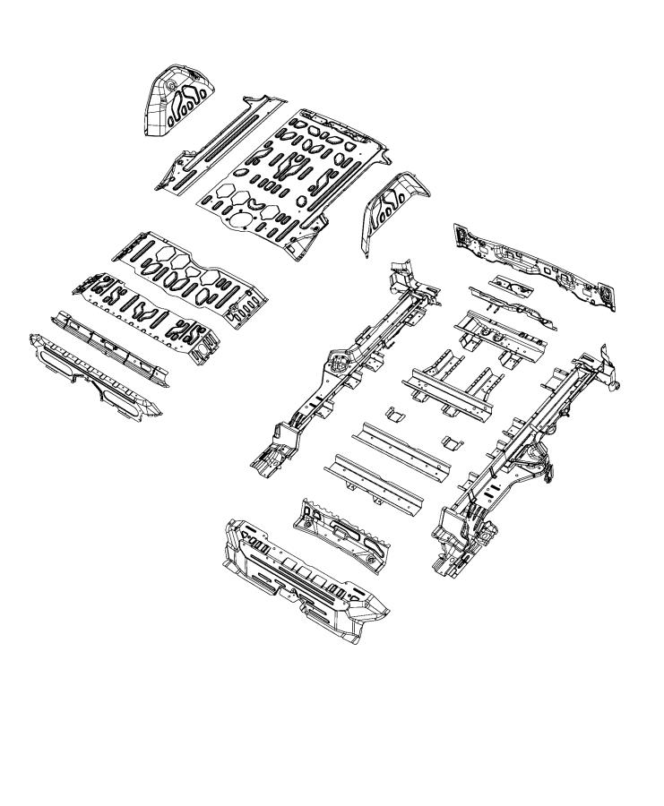 Diagram Floor Pan Rear. for your 2004 Chrysler 300  M 