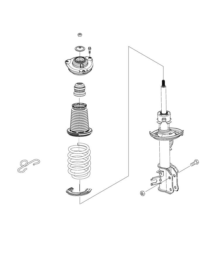 Diagram Suspension, Front. for your 1999 Chrysler 300  M 