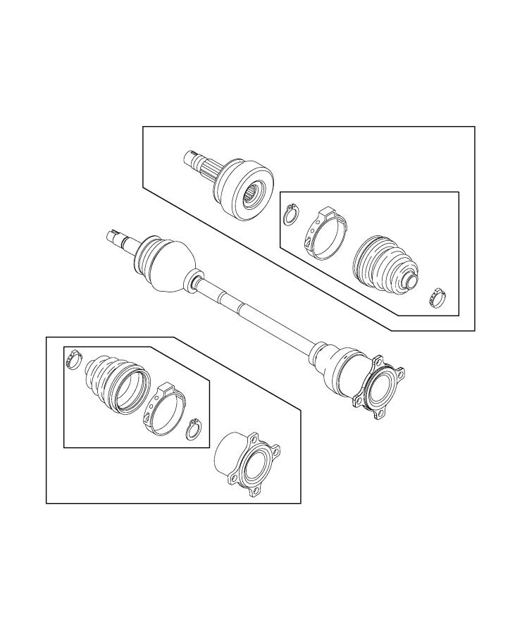 Diagram Shafts, Axle. for your Jeep