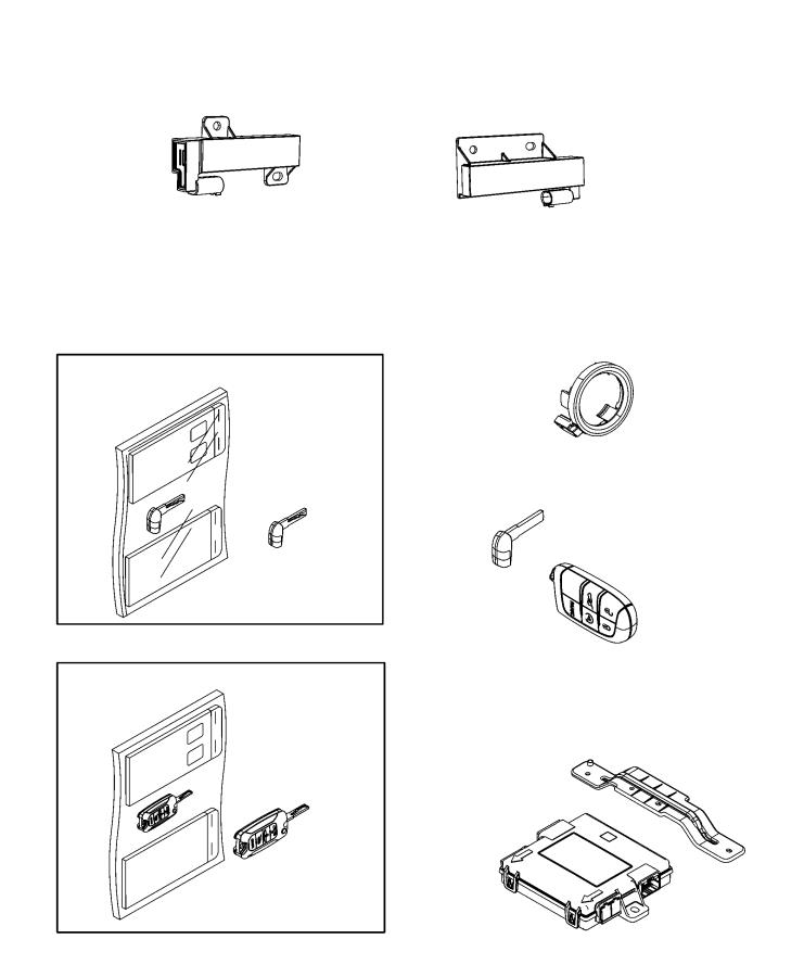 Diagram Modules, Passive Entry, Keys, And Key FOBs. for your 2011 Jeep Grand Cherokee 5.7L V8 4X4  