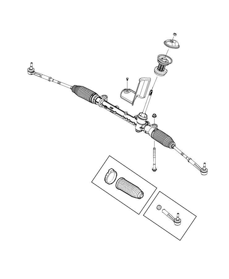 Diagram Gear Rack and Pinion. for your Jeep Renegade  