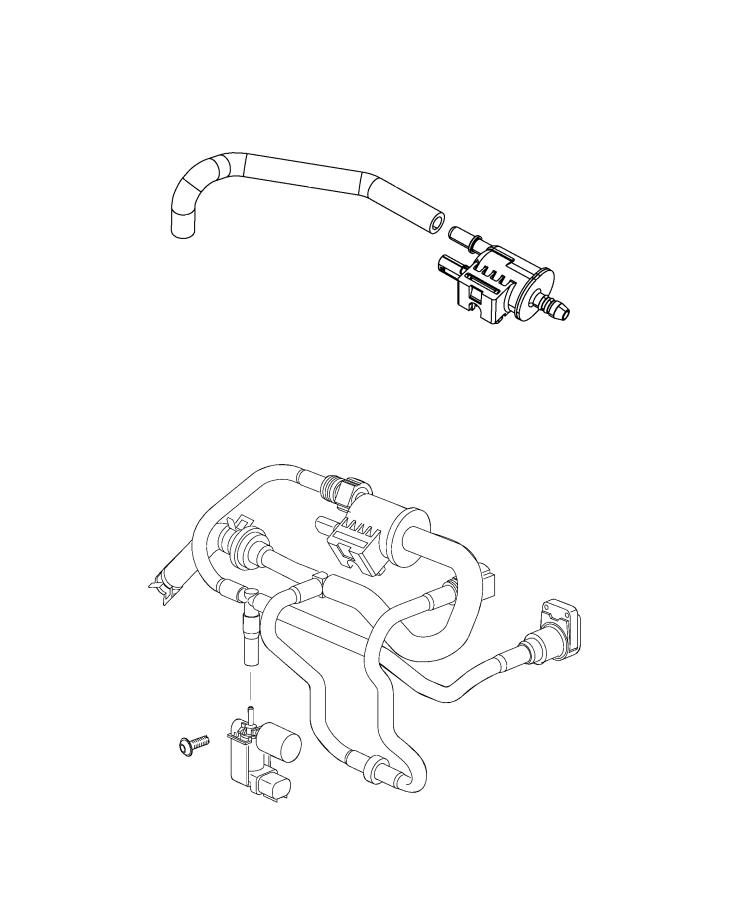 Diagram Emission Control Vacuum Harness. for your Jeep Renegade  