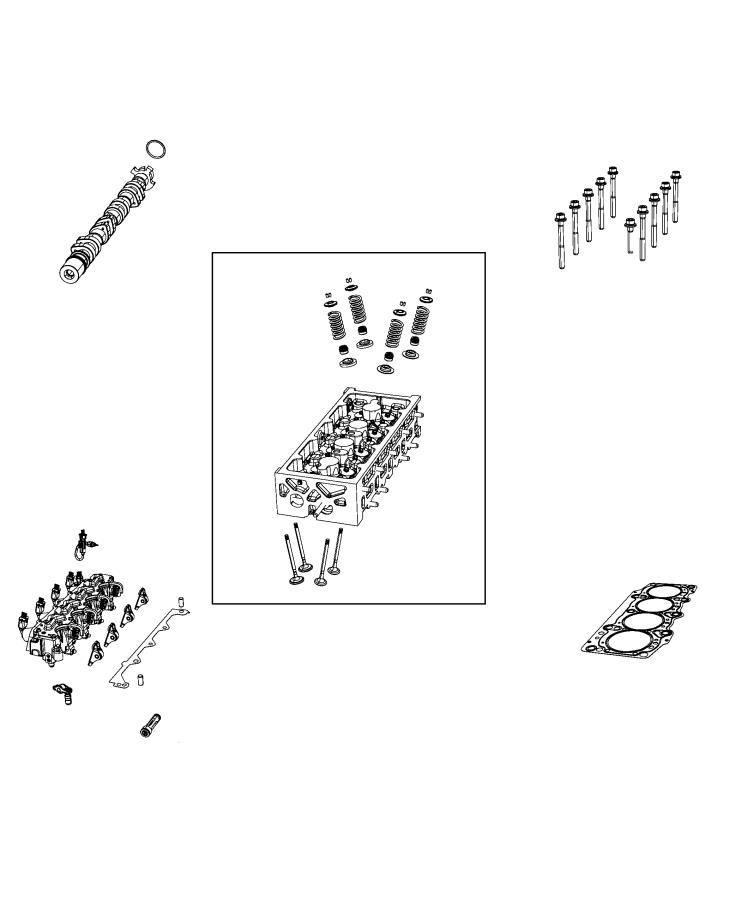 Diagram Cylinder Head 1.3L Turbocharged. for your 2000 Chrysler 300  M 