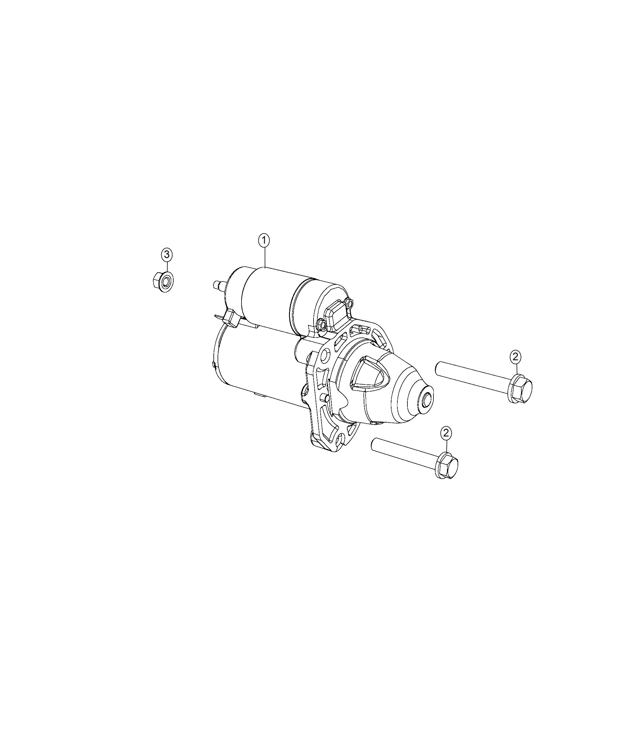 Diagram Starter and Related Parts. for your 2025 Ram 1500   